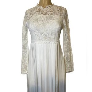 White bridal style dress